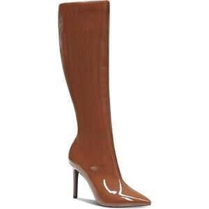 INC Womens RAJELP STILETTO DRESSY Knee-High Boots Tan8.5 M nwob